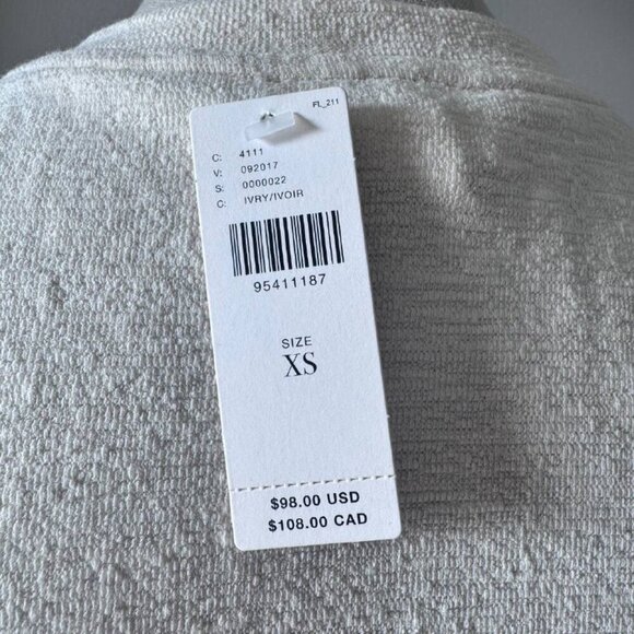 NWT! ANTHROPOLOGIE Maeve Stunning Ivory Top with Sheer Sleeves - Size XS - Picture 7 of 7